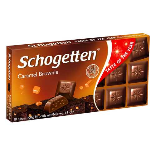 Шоколад Schogetten caramel brownie chocolate 100 г в Шелл