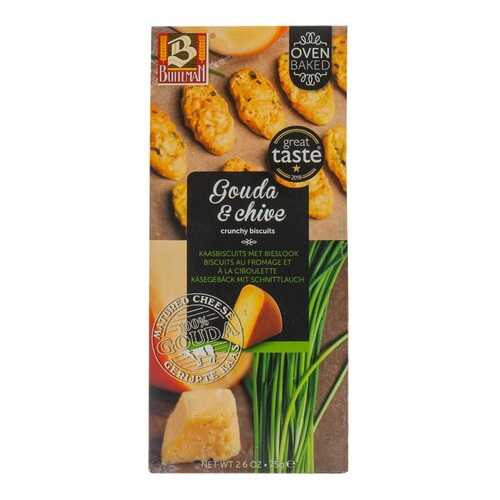 Печенье Buiteman c сыром гауда и луком Gouda & Chive 75г Нидерланды в Шелл