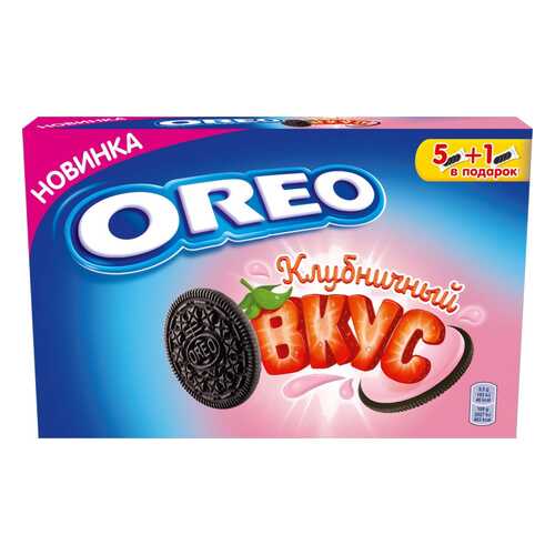 Печенье Oreo с какао и начинкой клубника 228 г в Шелл