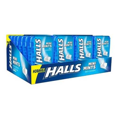 HALLS Mini Mints конфеты без сахара со вкусом мяты 12,5г по 24 шт в Шелл