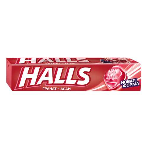 Леденцы Halls со вкусом граната и ягод асаи 12*25 г в Шелл