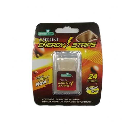 Полоски освежающие дыхание Energy Caffeine 24 пастилки в Шелл