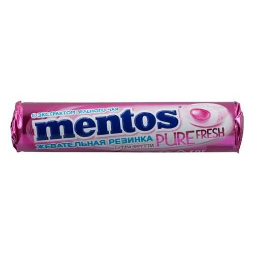 Жевательная резинка Mentos тутти-фрутти без сахара с экстрактом зеленого чая 16 г в Шелл