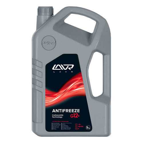 Охлаждающая жидкость ANTIFREEZE LAVR -45°C (G12+), 5 кг в Шелл