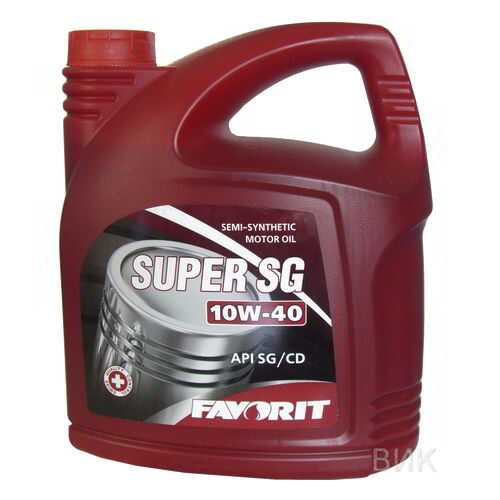 Favorit Super SG SAE 10W-40 API SG/CD, 5л в Шелл