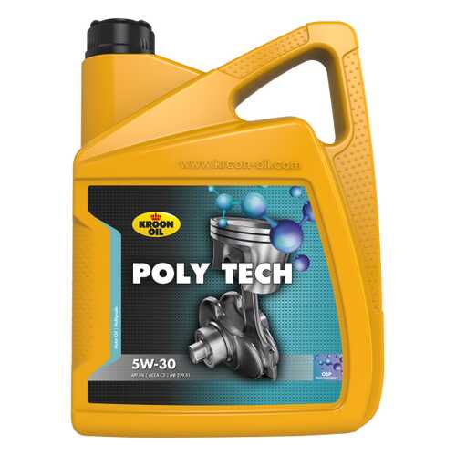 KROON OIL Масло Моторное Poly Tech 5w30 5l в Шелл