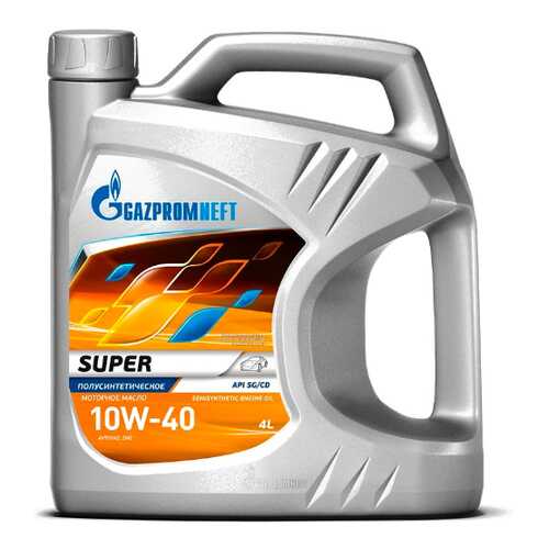 Масло моторное Gazpromneft Super 10W40 полусинтетическое 4 л 2389901318 в Шелл