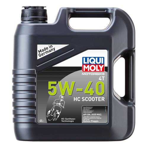 Масло моторное Liqui moly Motorbike 4T HC Scooter 5W-40 4л в Шелл