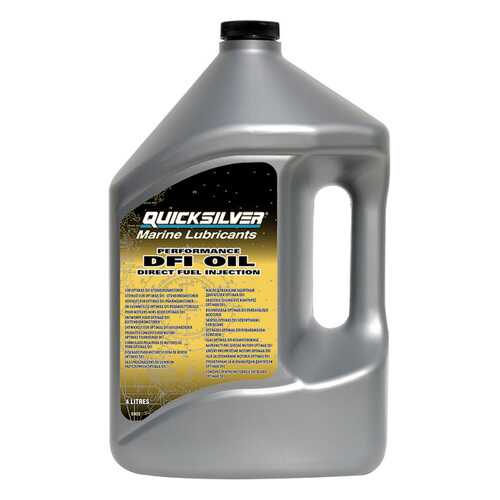 Масло моторное полусинт Quicksilver 2-stroke DFI Optimax 4л в Шелл