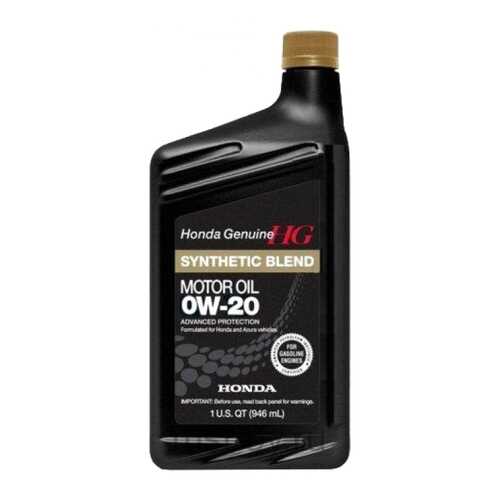 Масло Моторное Синтетическое 946мл - 0w20 Full Synthetic (Sn) HONDA арт. 87989063 в Шелл