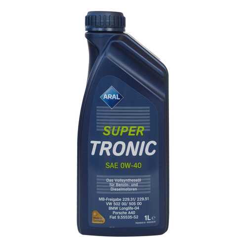 Моторное масло Aral SuperTronic 0W-40 1л в Шелл