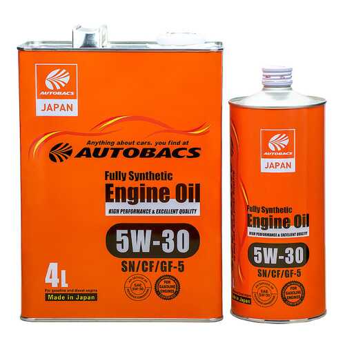 Моторное масло AUTOBACS FS 5W30 SN/CF/GF-5 (комплект) в Шелл