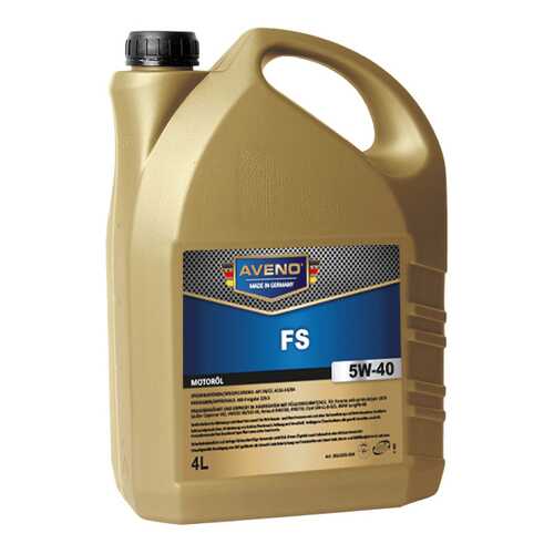 Моторное масло Aveno FS 5W-40 4л в Шелл