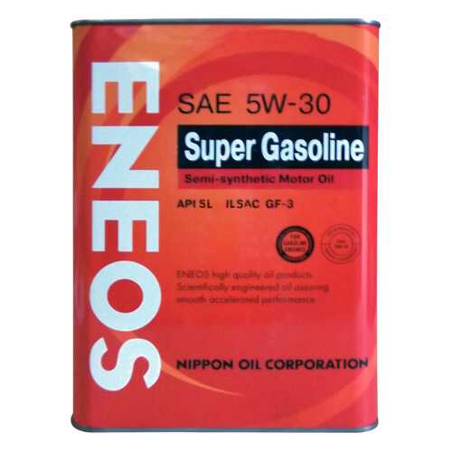 Моторное масло Eneos Super Gasoline Semi-Synthetic SAE 5W-30 4л в Шелл