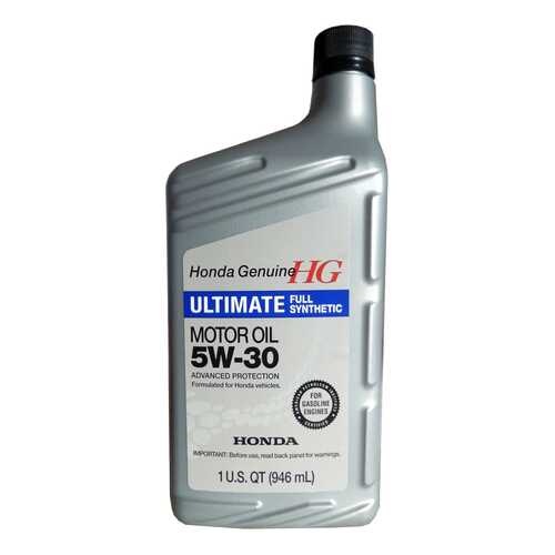 Моторное масло Honda Ultimate Full Synthetic 5W-30 0,946л в Шелл