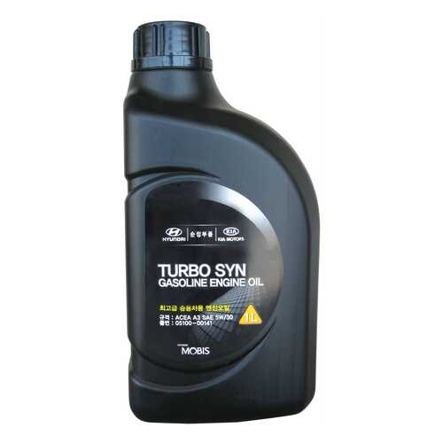 Моторное масло Hyundai Turbo SYN Gasoline Engine Oil SAE 5W-30 1л в Шелл