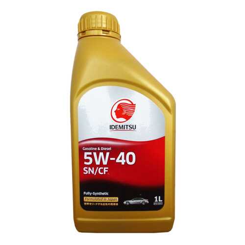 Моторное масло Idemitsu Gasoline & Diesel Fully-Sinthetic 5W-40 1л в Шелл