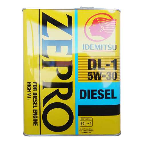 Моторное масло Idemitsu Zepro Diesel DL-1 5W-30 4л в Шелл