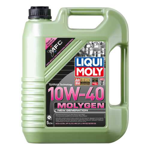 Моторное масло Liqui moly Molygen New Generation 10W-40 4л в Шелл