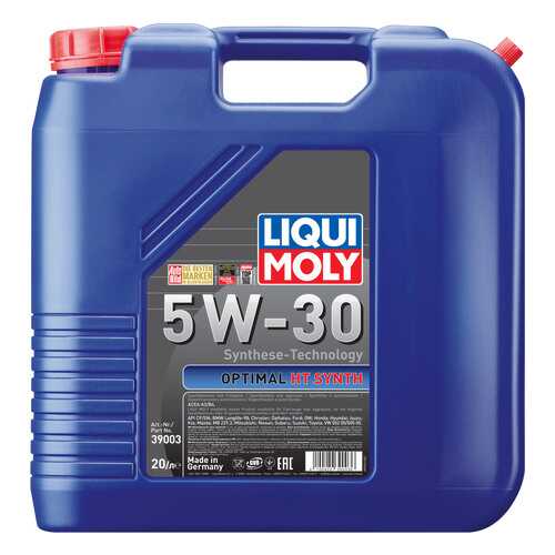 Моторное масло Liqui moly Optimal HT Synth 5W-30 20л в Шелл