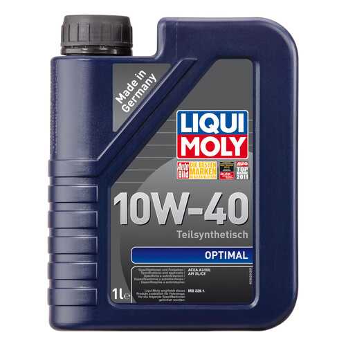 Моторное масло Liqui moly Optimal SAE 10W-40 1л в Шелл