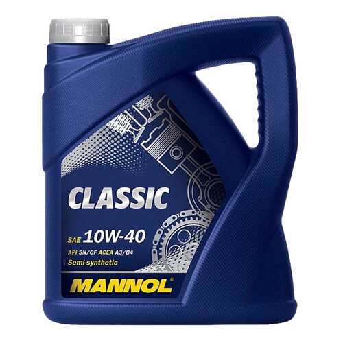 Моторное масло Mannol Classic SNCF 10W-40 4л в Шелл