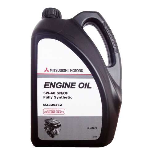 Моторное масло Mitsubishi Engine Oil Fully Synthetic SN/CF 5W-40 4л в Шелл