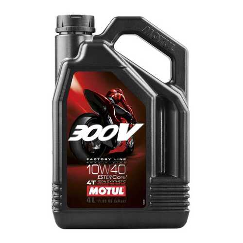 Моторное масло Motul 300V 4T FL Road racing 10W-40 4л в Шелл