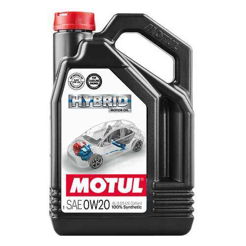 Моторное масло Motul Hybrid 0W-20 4л в Шелл