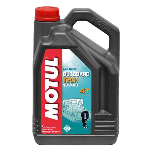 Моторное масло Motul Outboard Tech 4T 10W-40 5л в Шелл