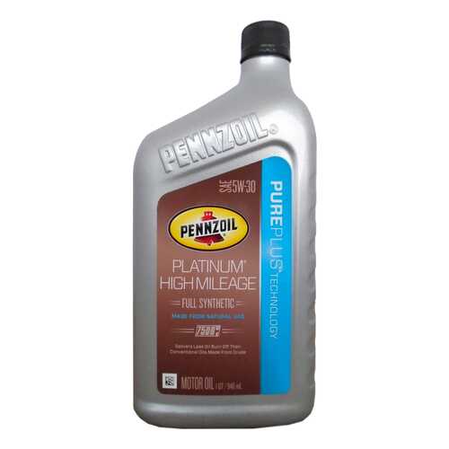 Моторное масло Pennzoil Platinum high mileage 5w-30 0,946л в Шелл