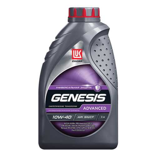 Моторное масло полусинтетическое Lukoil Genesis Advanced 10W-40 1л в Шелл