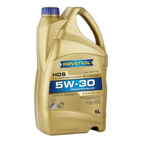 Моторное масло Ravenol HDS Hydrocrack Diesel Specif SAE 5W-30 5л в Шелл