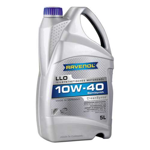 Моторное масло Ravenol LLO SAE 10W-40 5л в Шелл