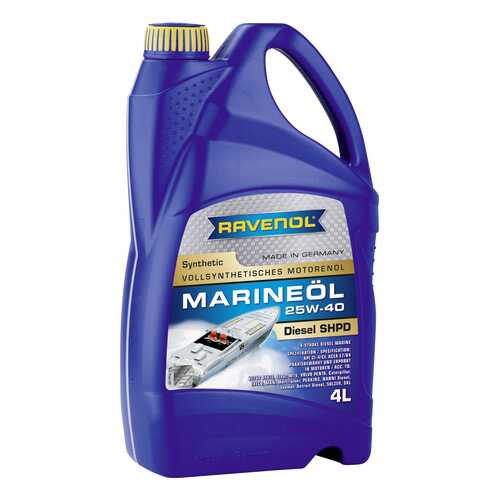 Моторное масло Ravenol Marineoil SHPD 25W-40 4л в Шелл