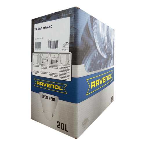 Моторное масло Ravenol TSI SAE 10W-40 20л ecobox в Шелл