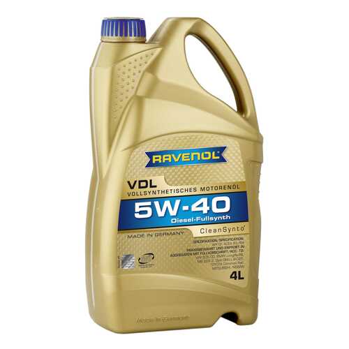 Моторное масло Ravenol VDL SAE 5W-40 4л в Шелл