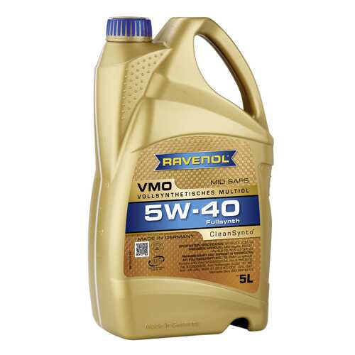 Моторное масло Ravenol VMO SAE 5W-40 5л в Шелл