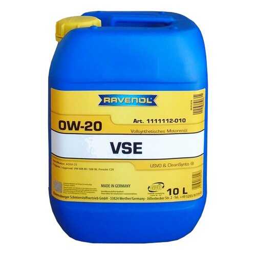 Моторное масло Ravenol VSE SAE 0W-20 10л в Шелл