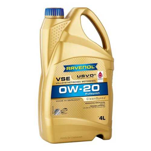 Моторное масло Ravenol VSE SAE 0W-20 4л в Шелл