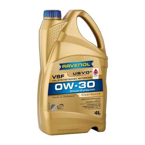 Моторное масло RAVENOL VSF SAE 0W-30 (4л) в Шелл