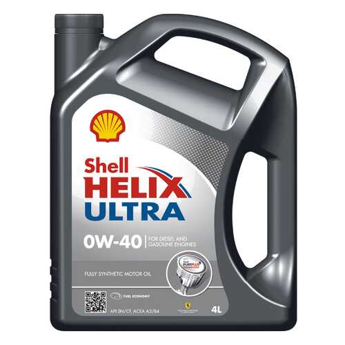 Моторное масло Shell Helix Ultra 0W-40 4л в Шелл