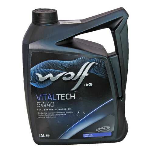 Моторное масло wolf Vital Tech PI C3 5W-40 4л в Шелл