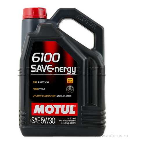 MOTUL 107972 масло моторное motul 6100 syn-nergy 5w30 синтетическое 5 л 107972 в Шелл