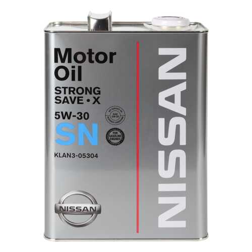 NISSAN Масло Моторное Nissan Sn Strong Save X 5w-30 4 Л в Шелл