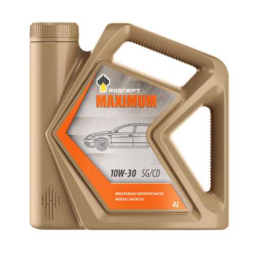 Rosneft Масло Моторное Rosneft Maximum 10w30 Минеральное 4 Л 40814242 в Шелл