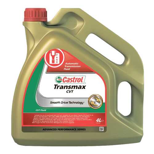 Трансмиссионное масло Castrol Transmax CVT 4л 156CA6 в Шелл