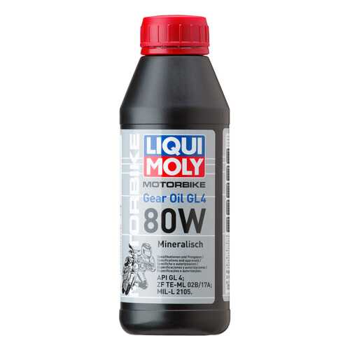 Трансмиссионное масло LIQUI MOLY Motorbike Gear Oil 80W 0.5л 7587 в Шелл