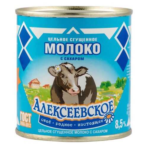 Молоко сгущенное Алексеевское 8.5% с сахаром 380 г в Шелл