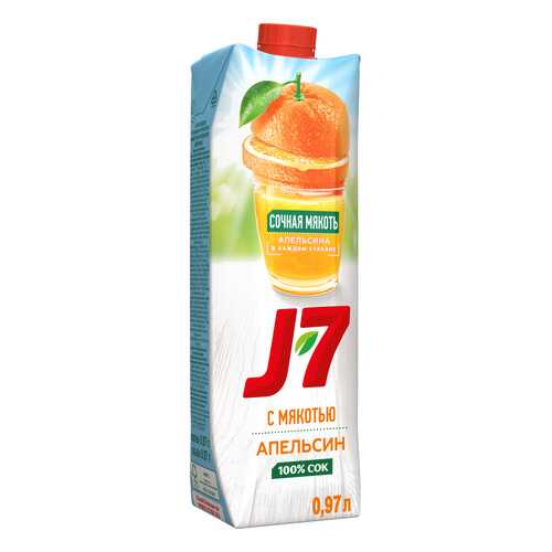 Сок апельсин J7 с мякотью 0.97 л в Шелл